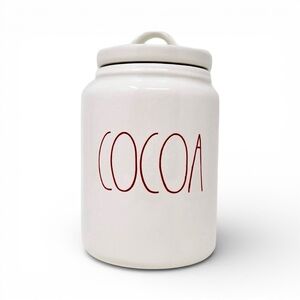 Rare Vintage Rae Dunn Double-Sided COCOA Canister Artisan Collection HTF